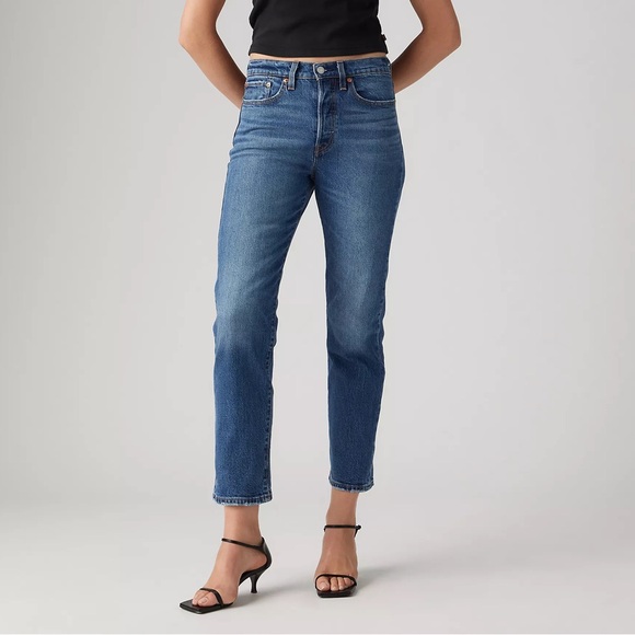 Levi’s Wedgie Straight Jeans Medium Wash 24 - Picture 9 of 10